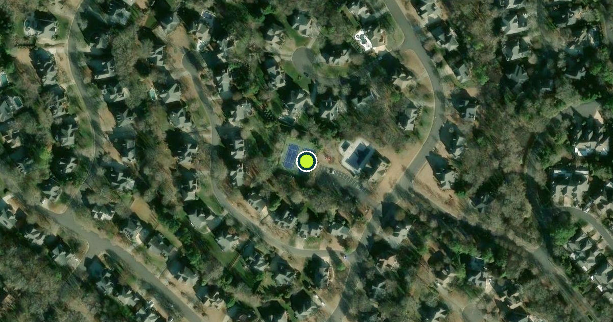 Satellite view of Charlotte Pickleball Courts