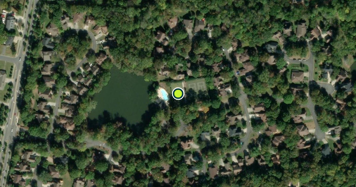 Satellite view of Charlotte Pickleball Courts