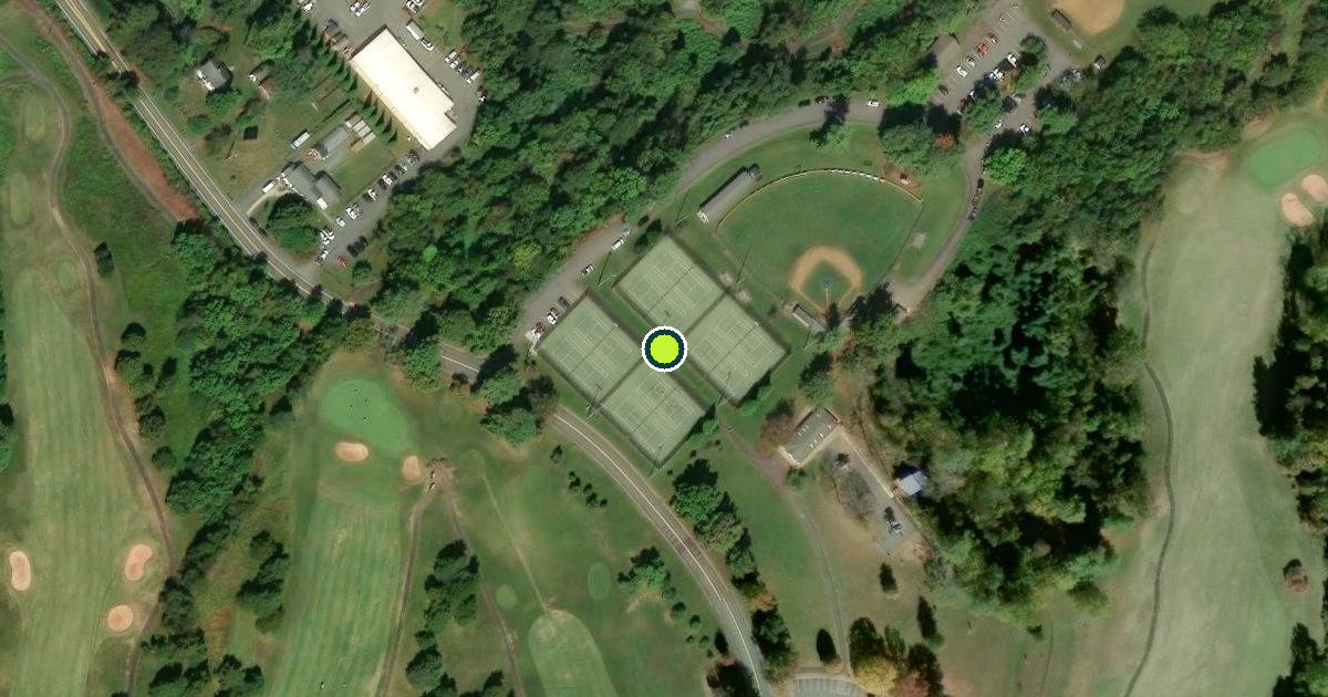Satellite view of Charlottesville Pickleball Courts