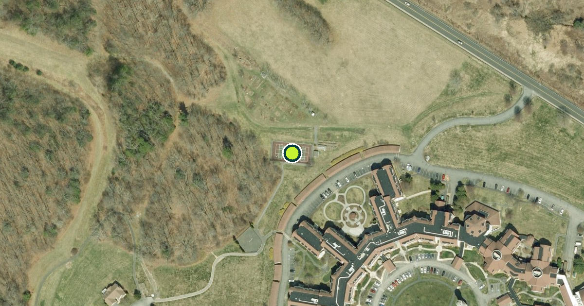 Satellite view of Charlton Pickleball Courts