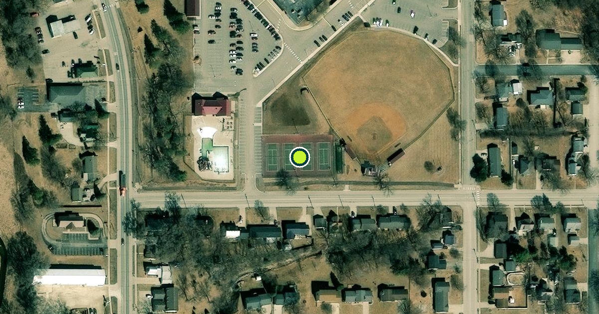 Satellite view of Chatfield Pickleball Courts