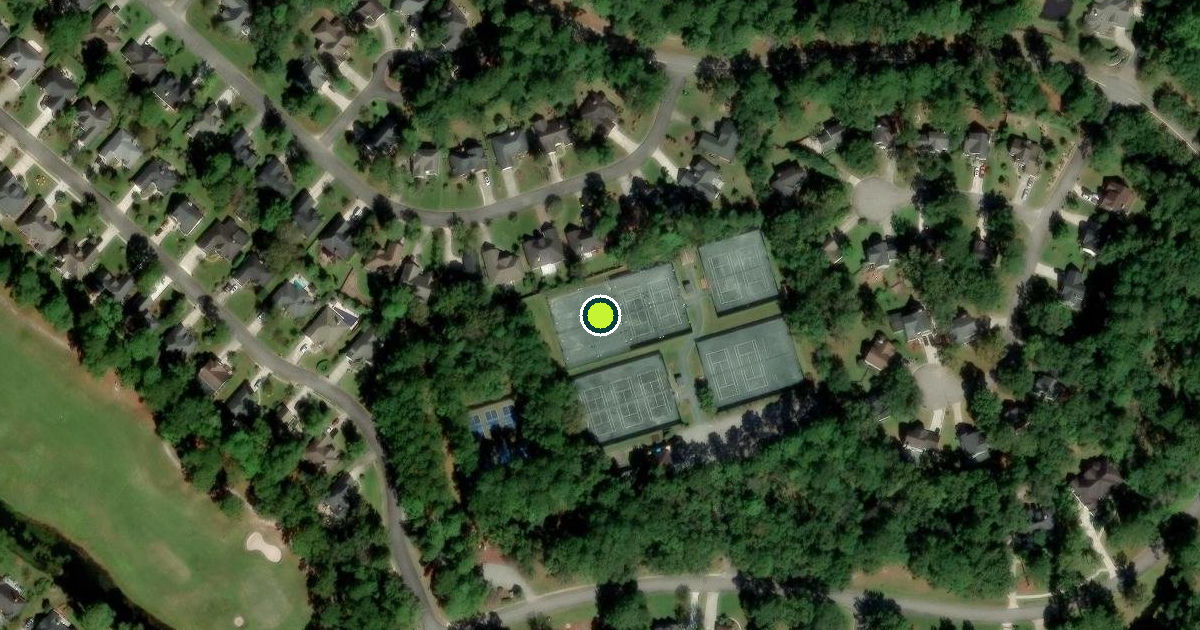 Satellite view of Chatham County Pickleball Courts