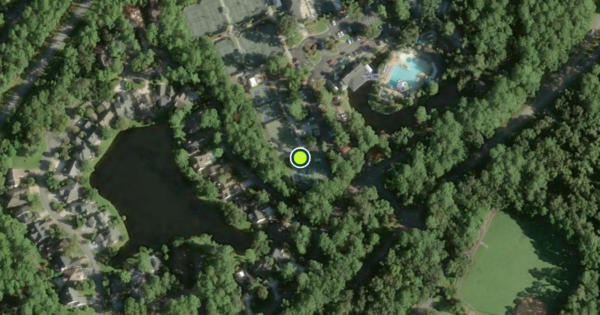 Satellite view of Chatham County Pickleball Courts