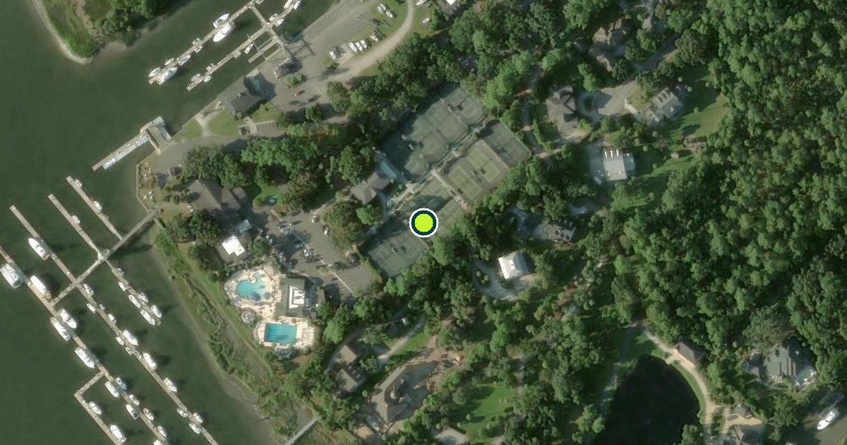 Satellite view of Chatham County Pickleball Courts
