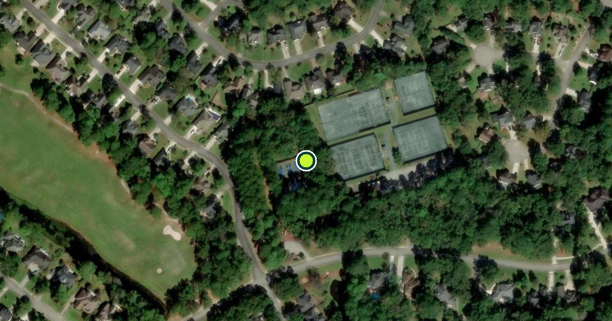 Satellite view of Chatham County Pickleball Courts