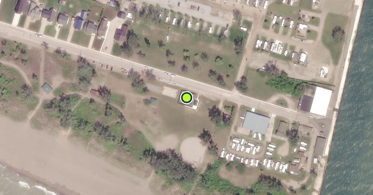 Satellite view of Chatham-Kent Pickleball Courts