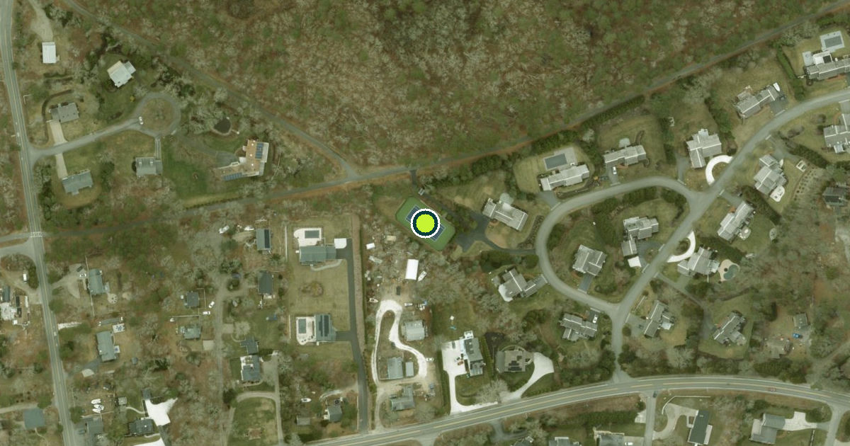 Satellite view of Chatham Pickleball Courts
