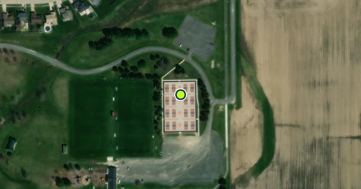 Satellite view of Chatham Pickleball Courts