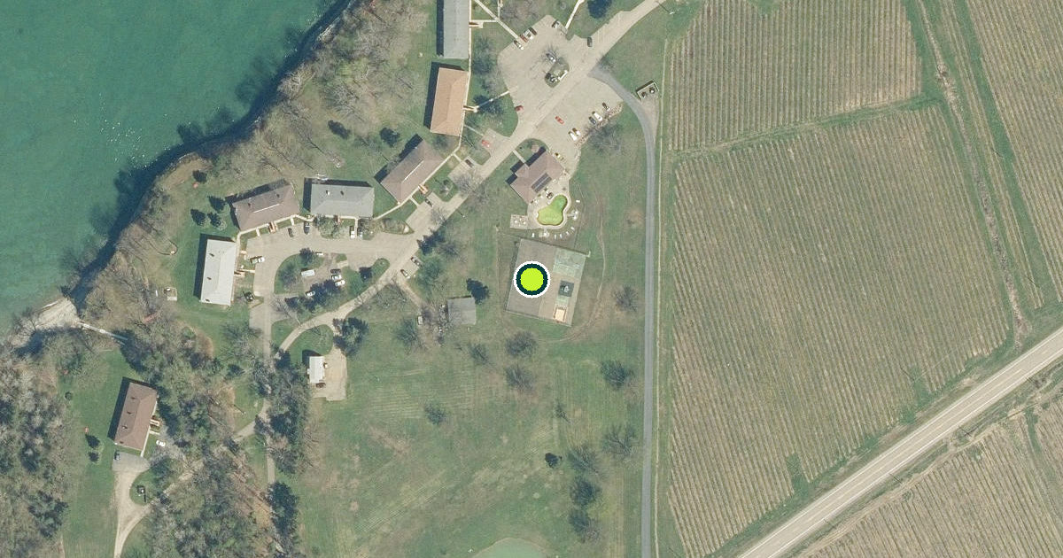 Satellite view of Chautauqua County Pickleball Courts