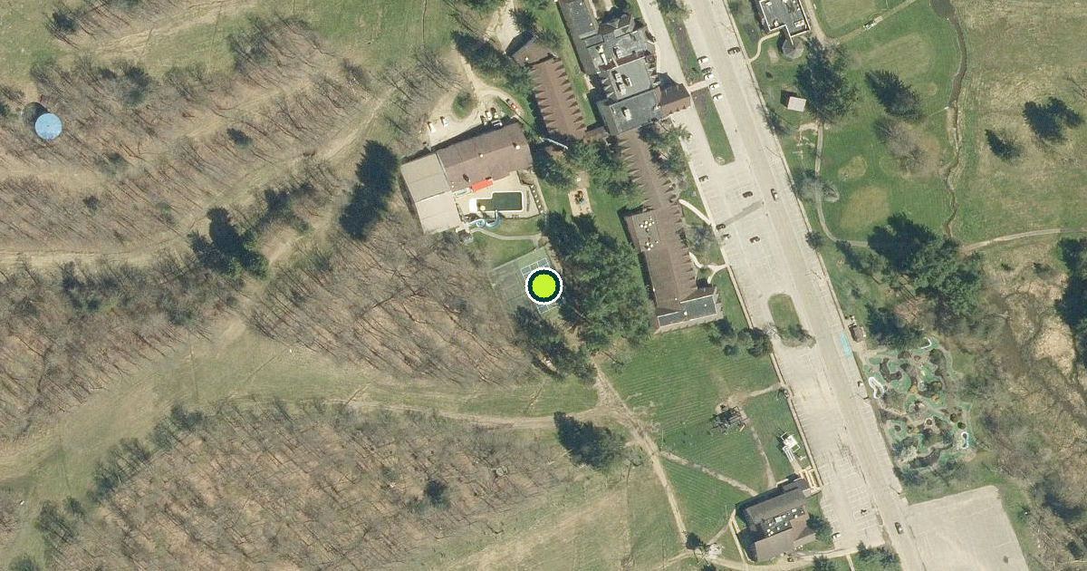 Satellite view of Chautauqua County Pickleball Courts