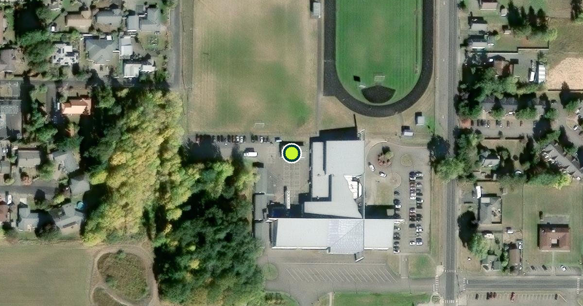 Satellite view of Chehalis Pickleball Courts