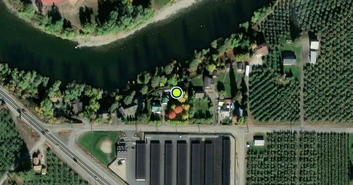 Satellite view of Chelan County Pickleball Courts