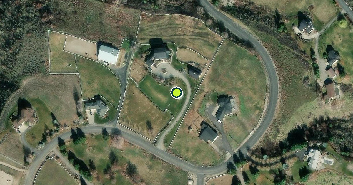 Satellite view of Chelan County Pickleball Courts