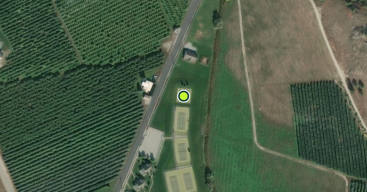 Satellite view of Chelan County Pickleball Courts