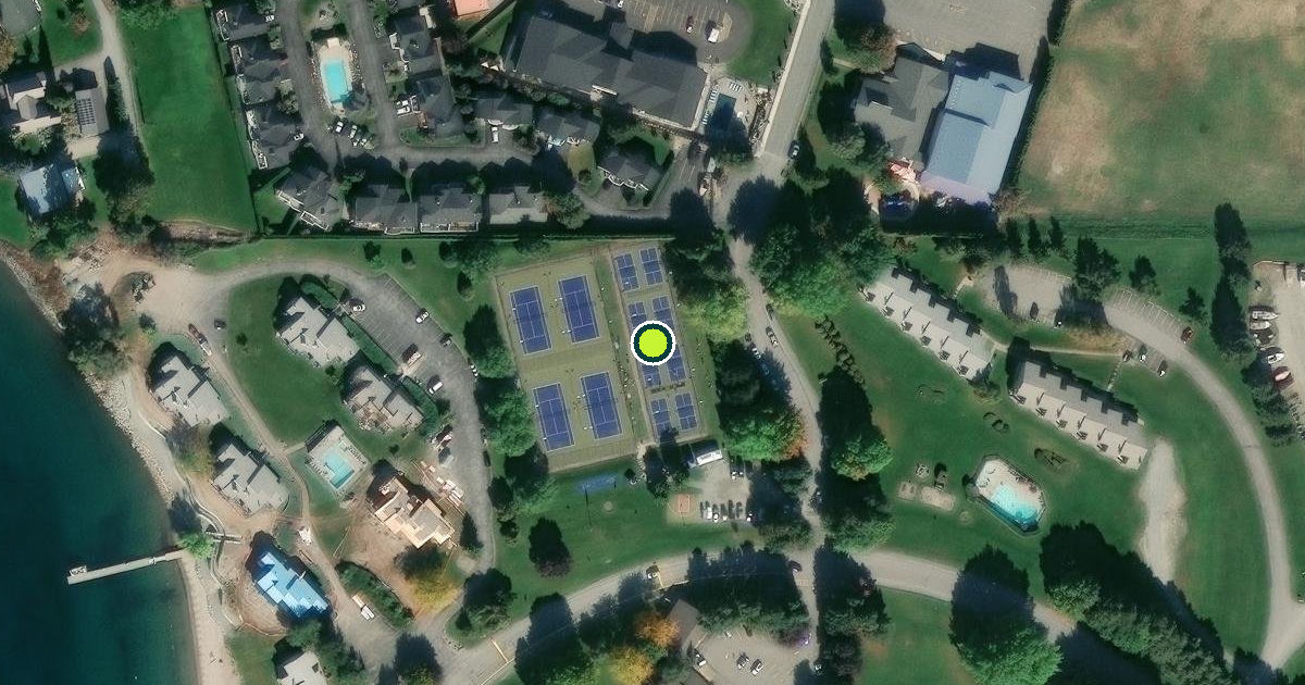 Satellite view of Chelan County Pickleball Courts