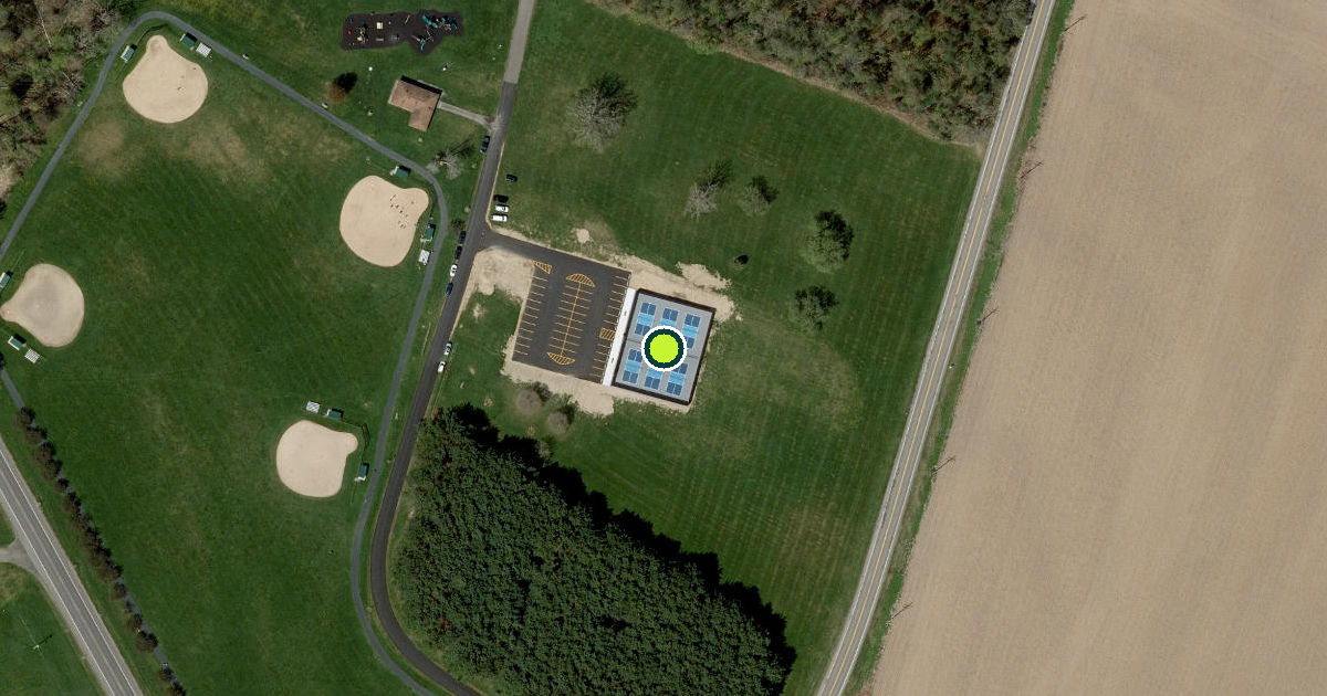 Satellite view of Chemung County Pickleball Courts