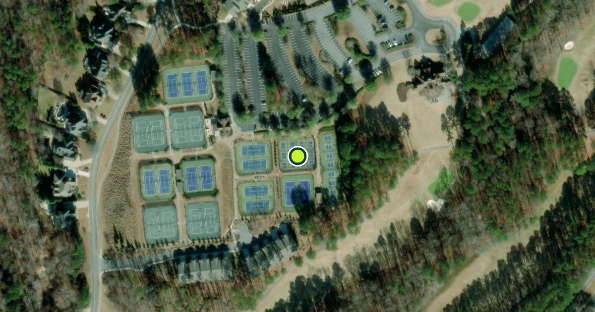Satellite view of Cherokee County Pickleball Courts