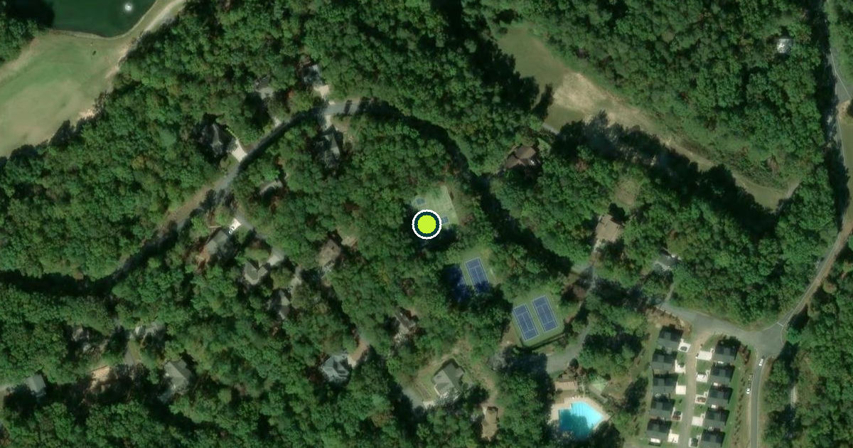 Satellite view of Cherokee County Pickleball Courts