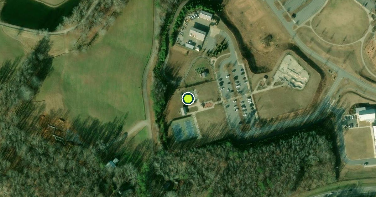 Satellite view of Cherokee County Pickleball Courts