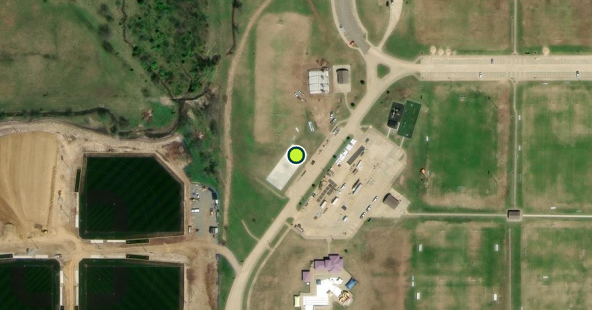 Satellite view of Cherokee County Pickleball Courts
