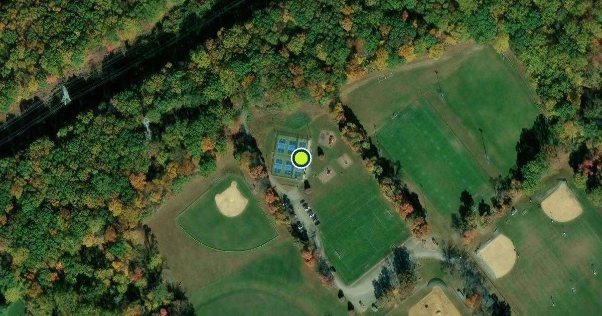 Satellite view of Chester Township Pickleball Courts
