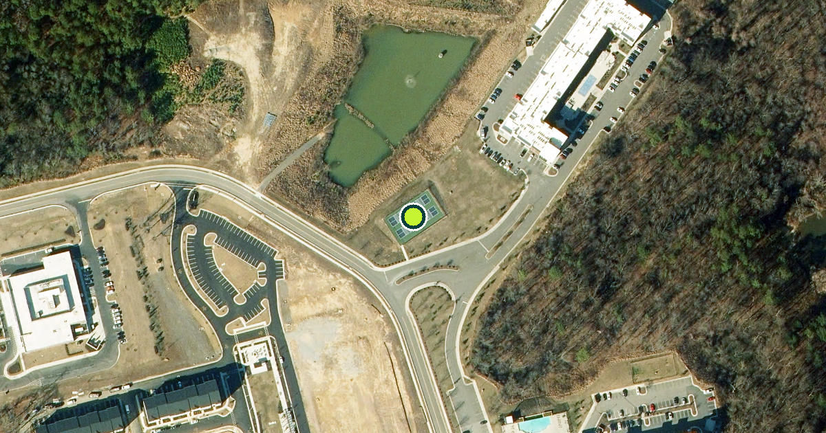 Satellite view of Chesterfield County Pickleball Courts