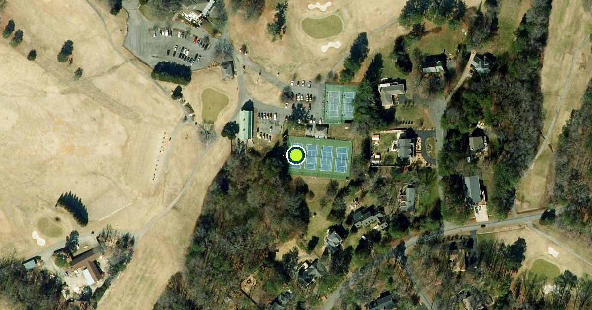 Satellite view of Chesterfield County Pickleball Courts