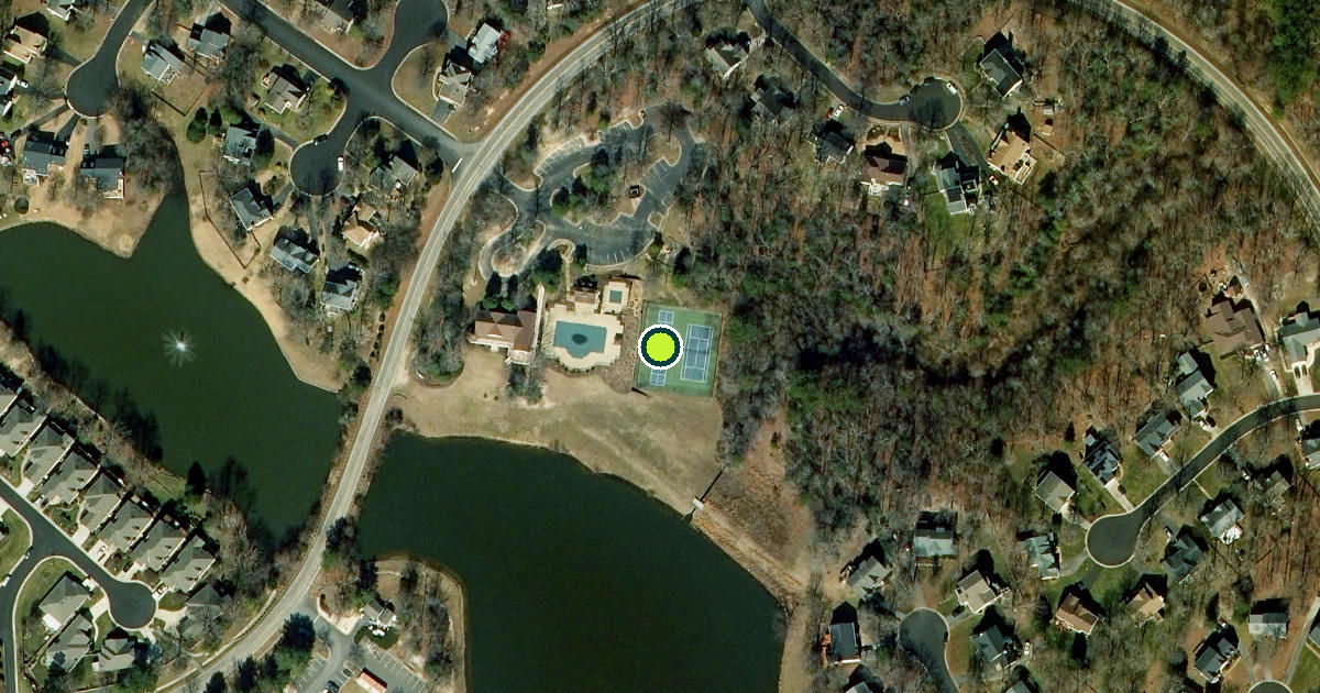 Satellite view of Chesterfield County Pickleball Courts