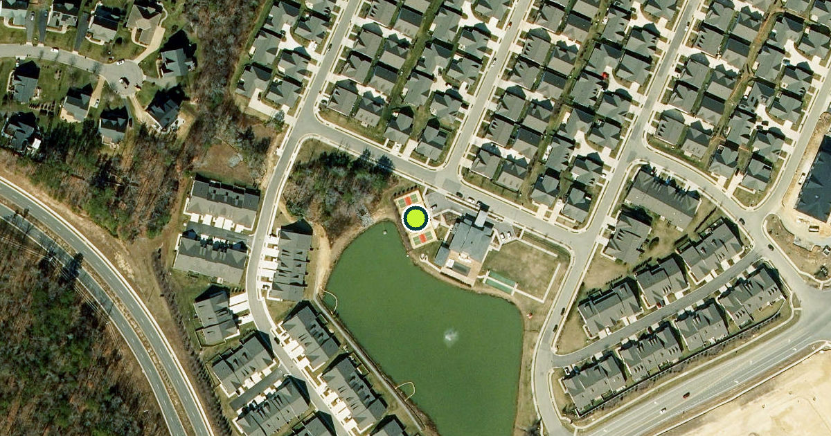 Satellite view of Chesterfield County Pickleball Courts