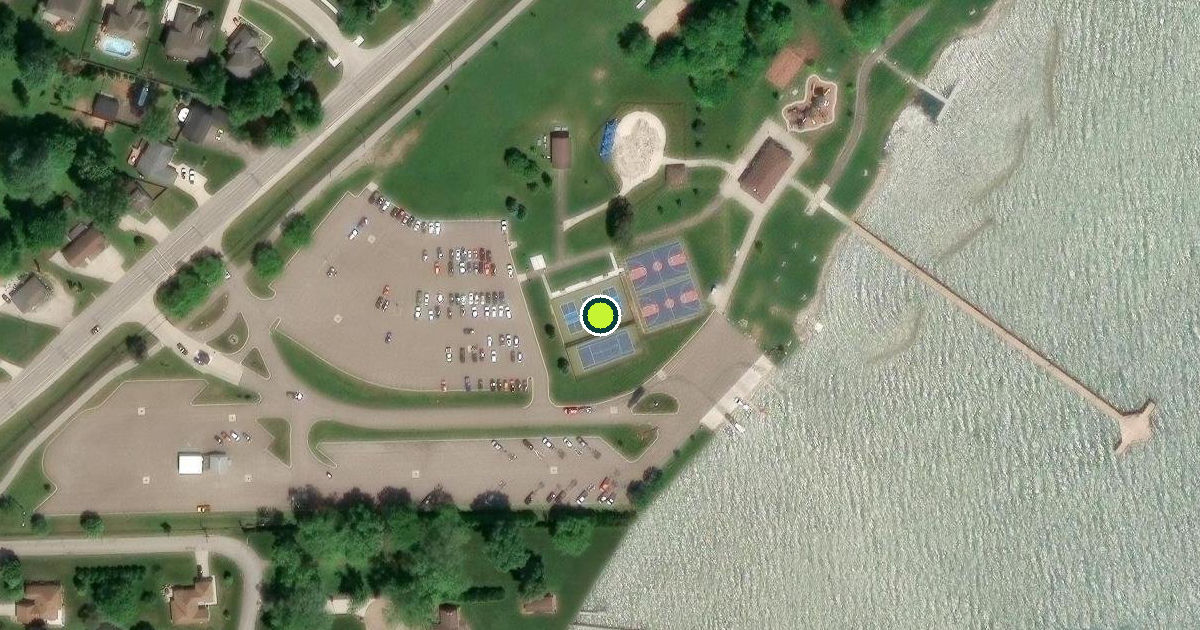 Satellite view of Chesterfield Township Pickleball Courts
