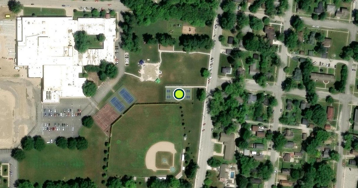Satellite view of Chesterton Pickleball Courts