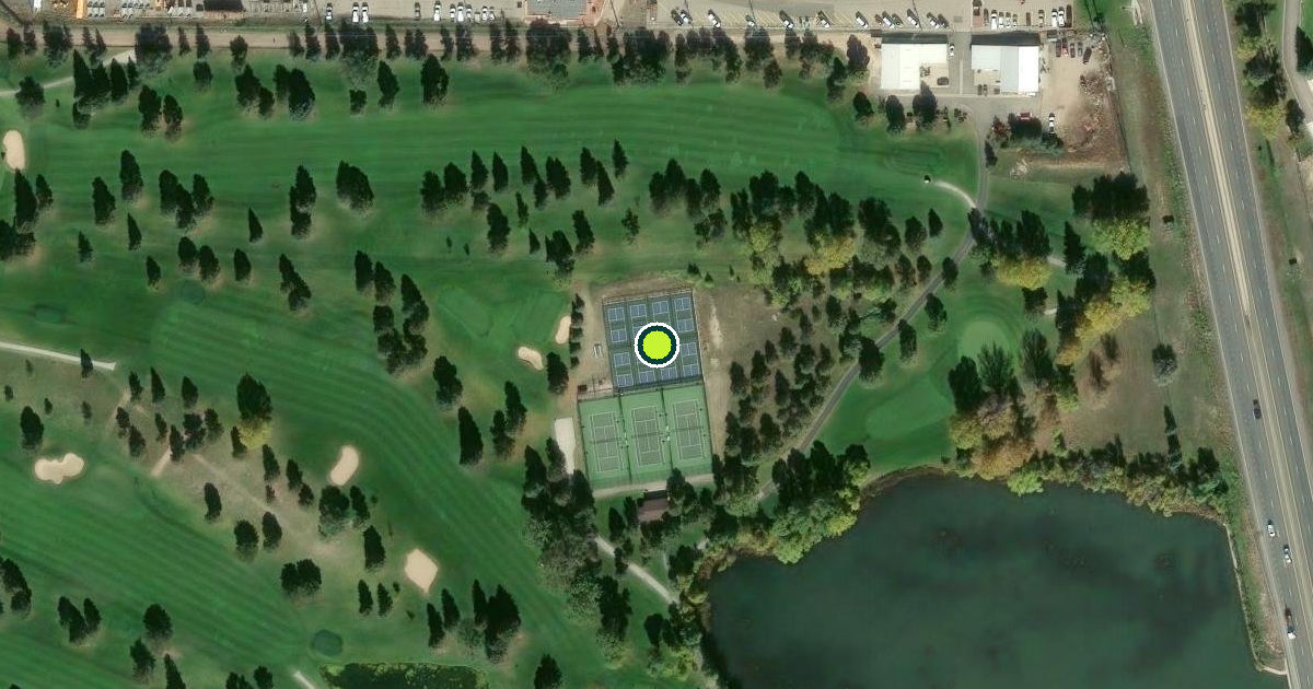 Satellite view of Cheyenne Pickleball Courts