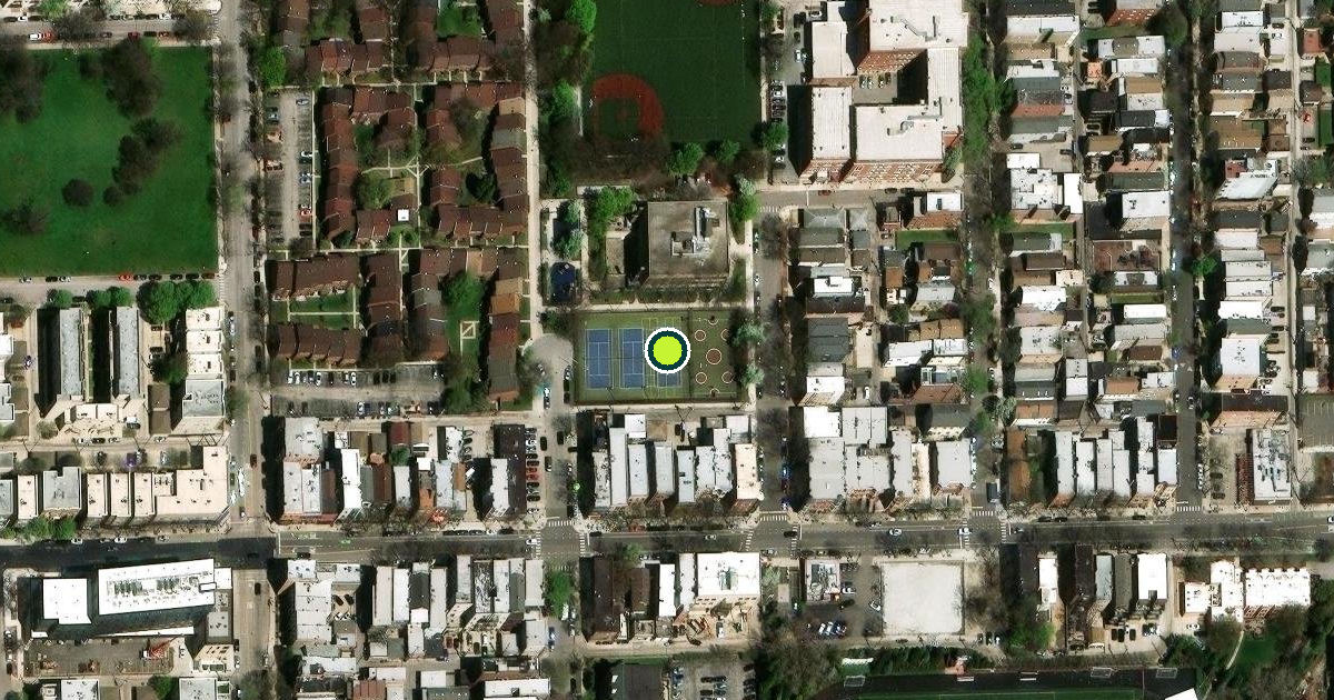 Satellite view of Chicago Pickleball Courts