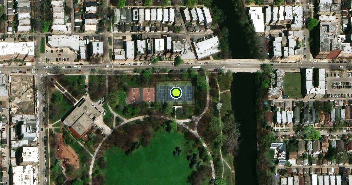 Satellite view of Chicago Pickleball Courts