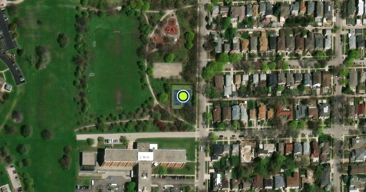 Satellite view of Chicago Pickleball Courts
