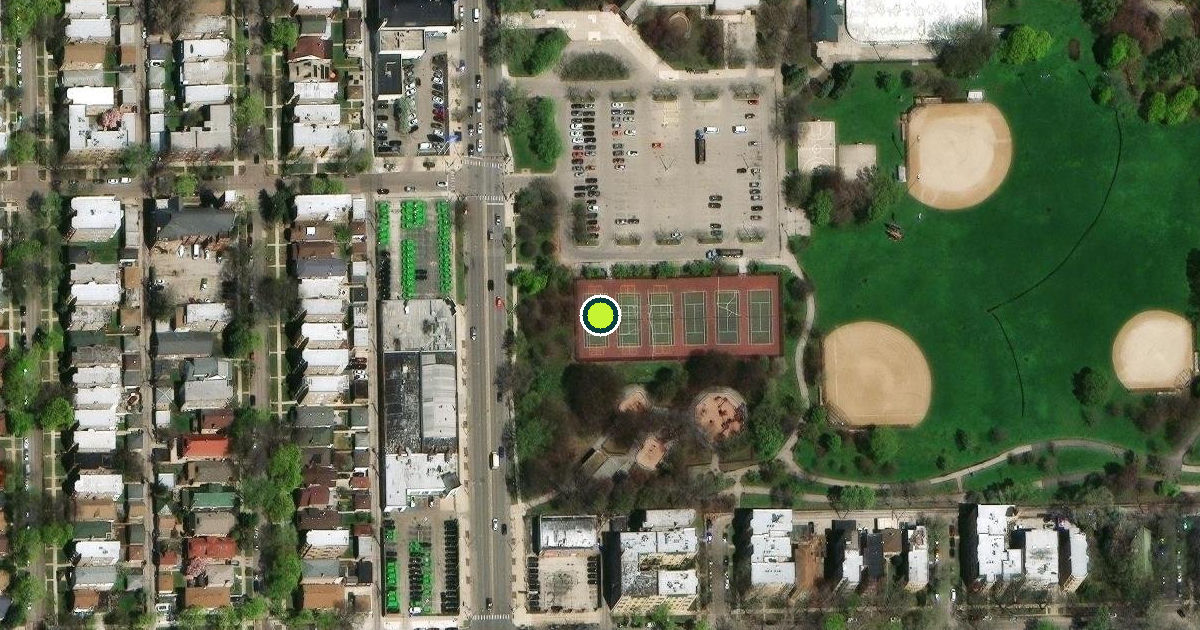 Satellite view of Chicago Pickleball Courts