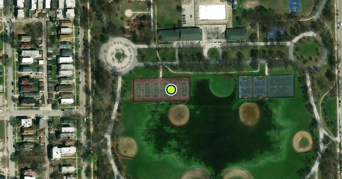 Satellite view of Chicago Pickleball Courts