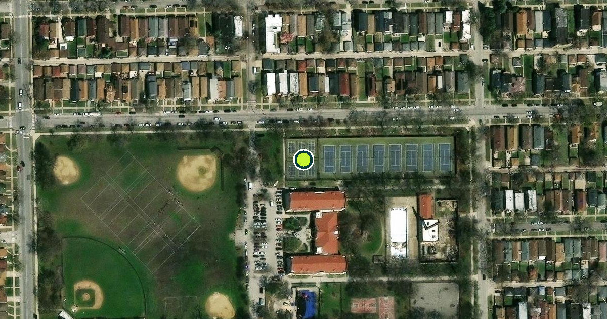 Satellite view of Chicago Pickleball Courts