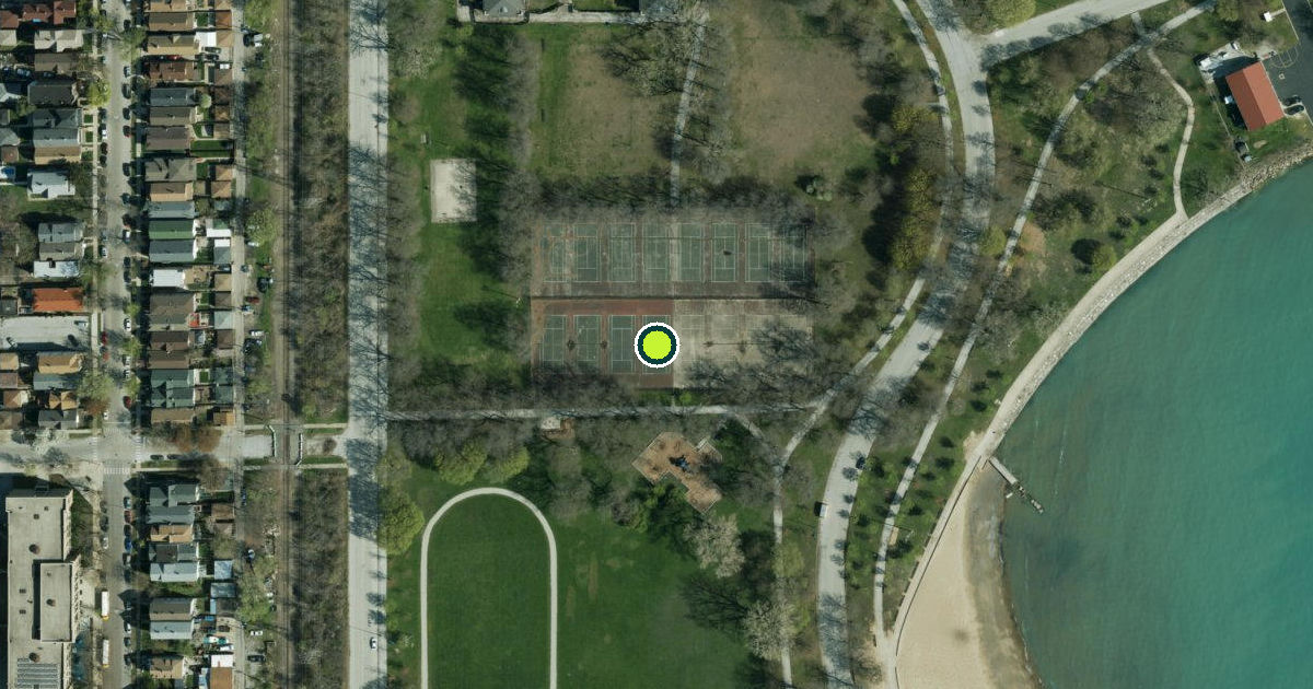 Satellite view of Chicago Pickleball Courts