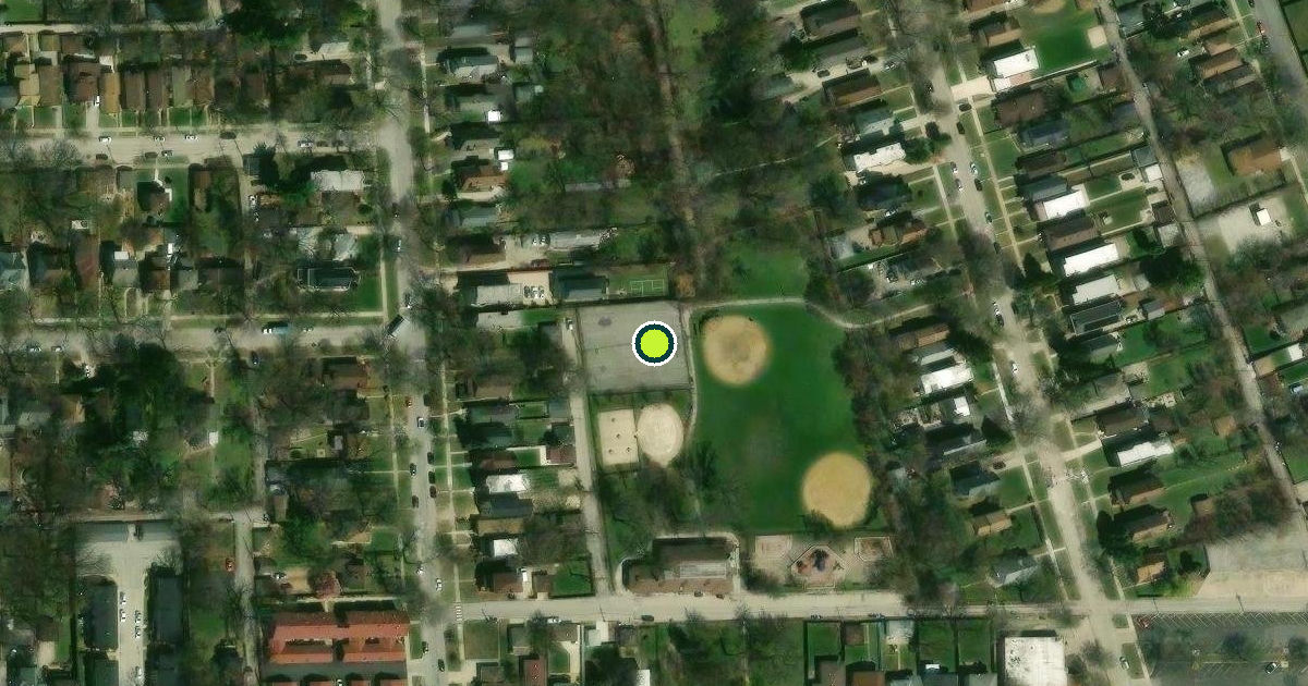 Satellite view of Chicago Pickleball Courts