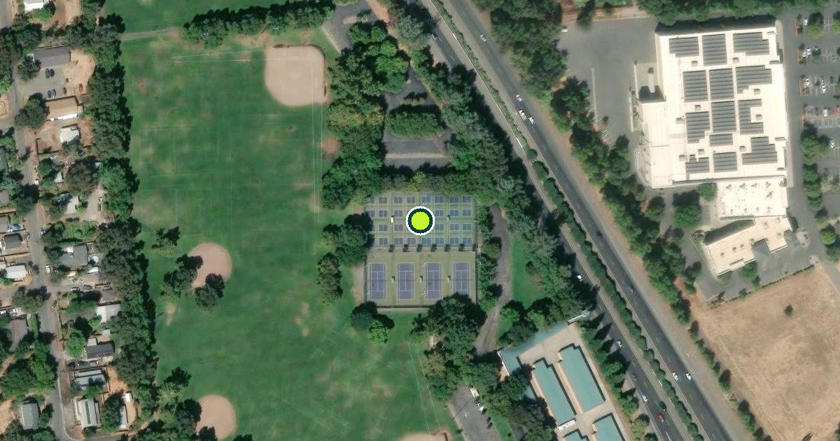 Satellite view of Chico Pickleball Courts