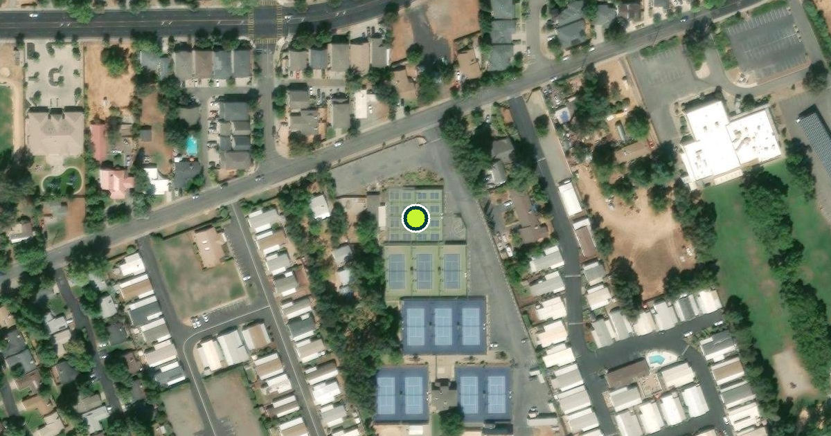 Satellite view of Chico Pickleball Courts
