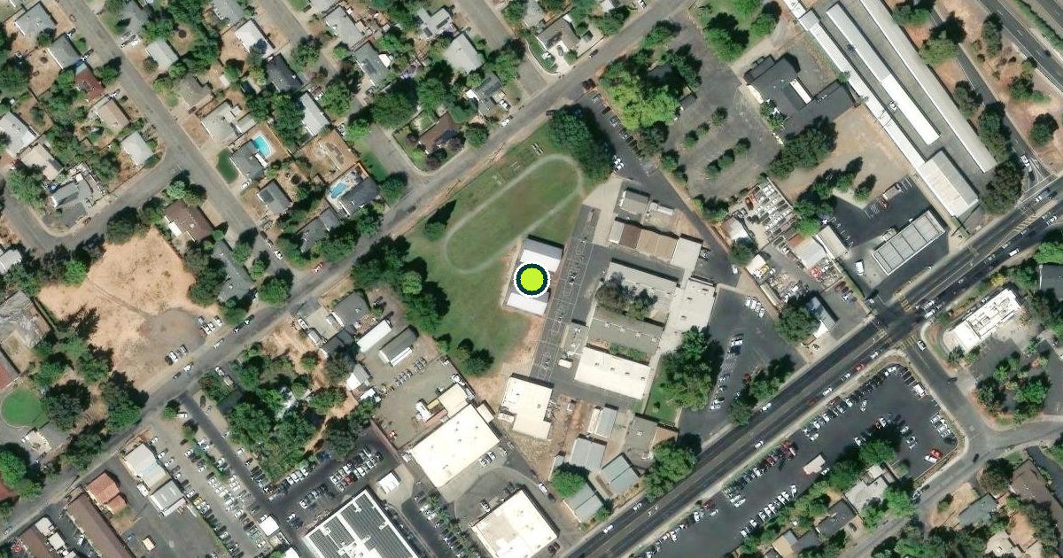 Satellite view of Chico Pickleball Courts