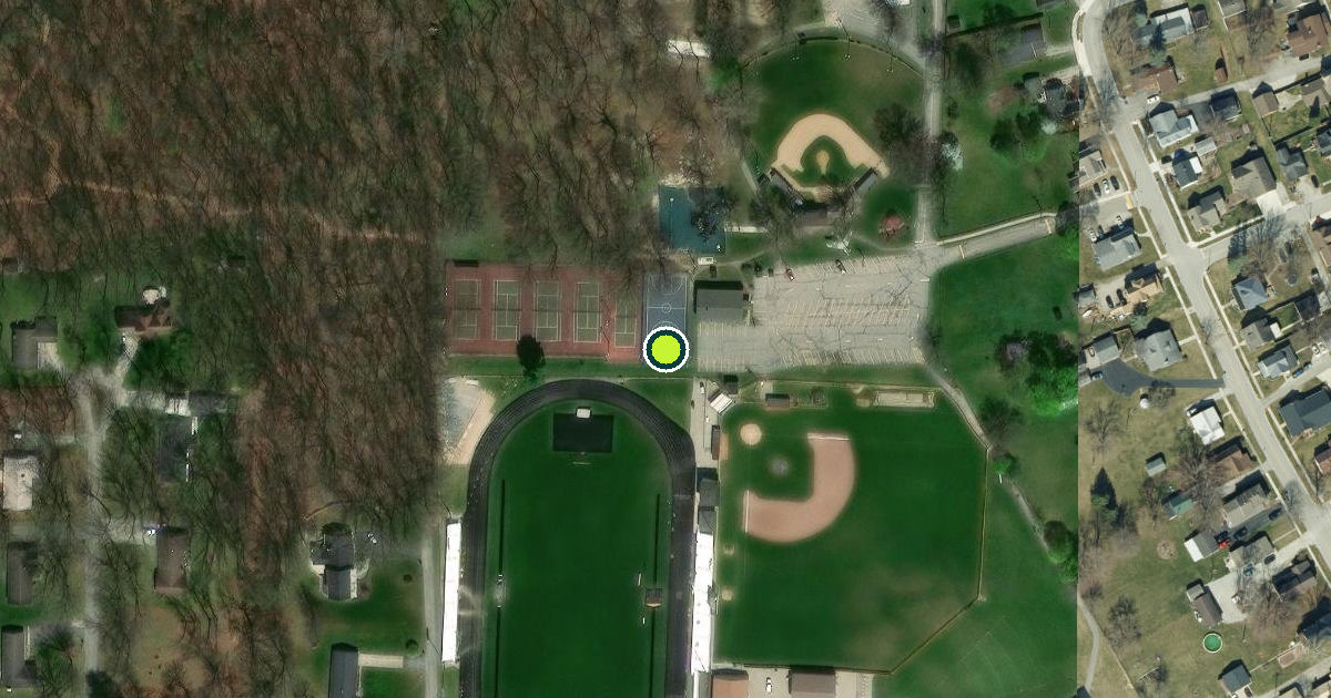 Satellite view of Churubusco Pickleball Courts
