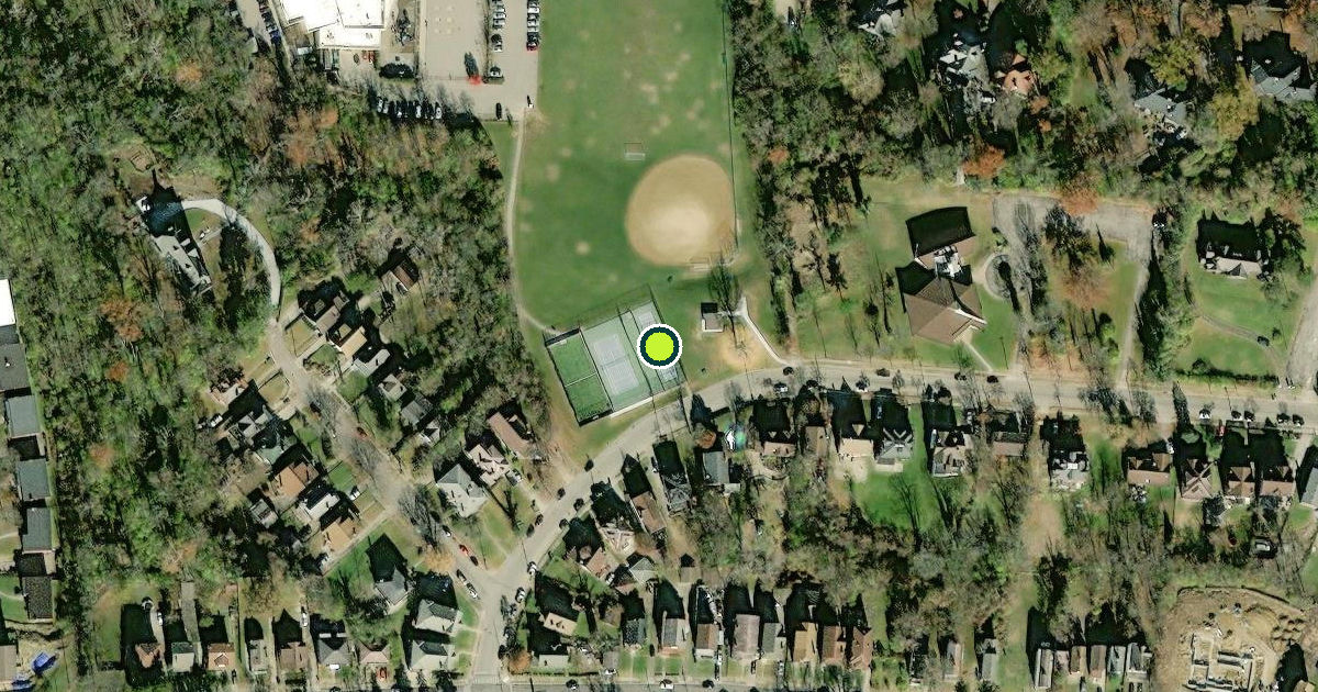 Satellite view of Cincinnati Pickleball Courts