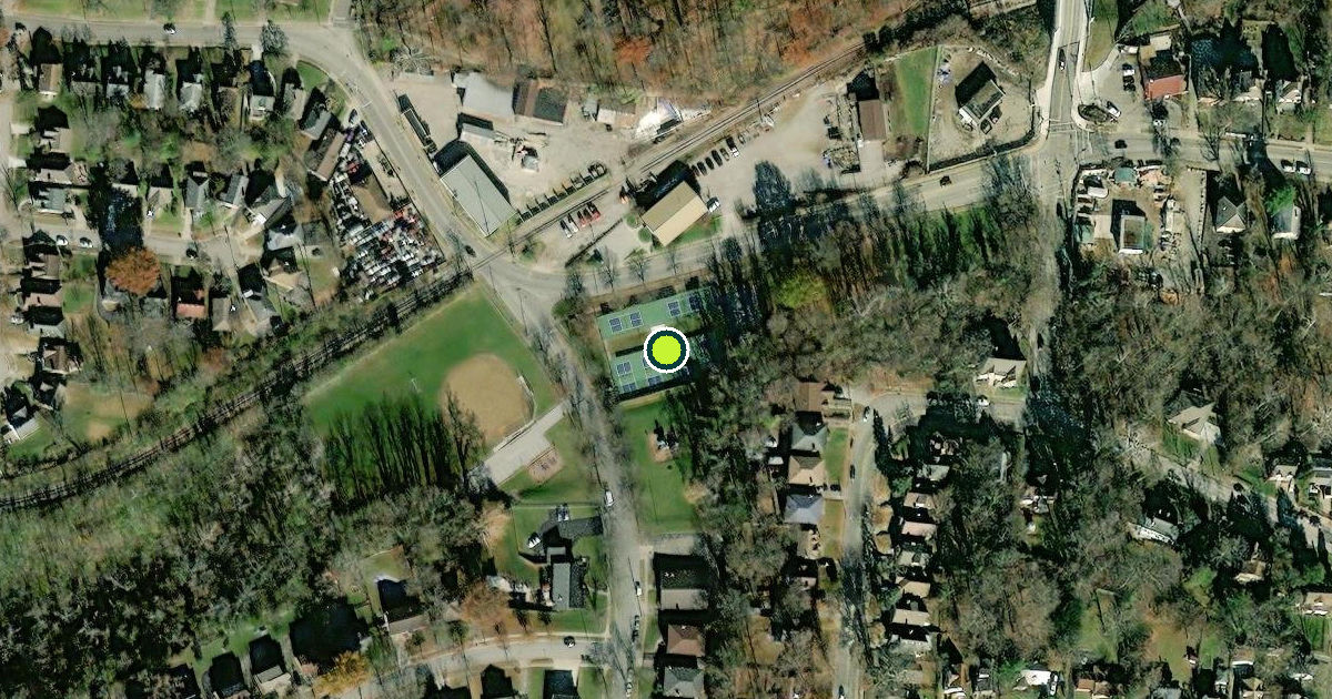Satellite view of Cincinnati Pickleball Courts