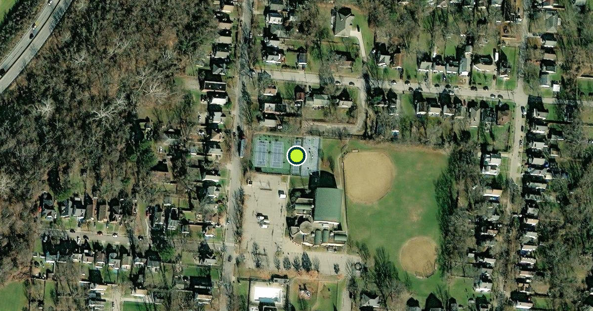 Satellite view of Cincinnati Pickleball Courts