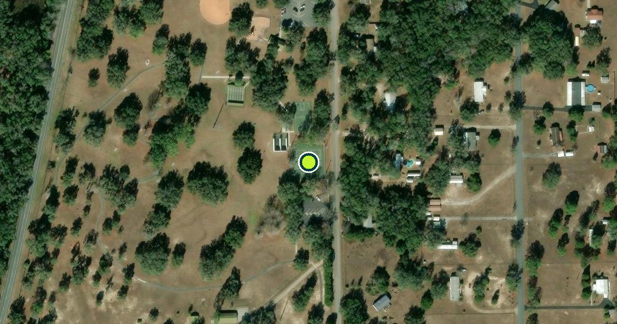 Satellite view of Citrus County Pickleball Courts