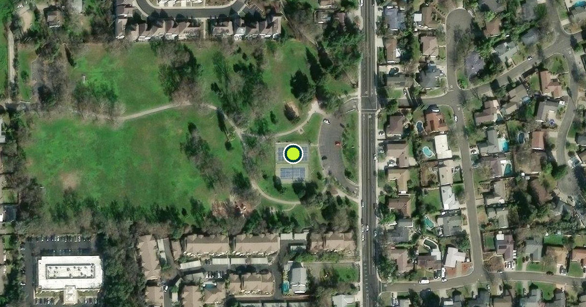 Satellite view of Citrus Heights Pickleball Courts