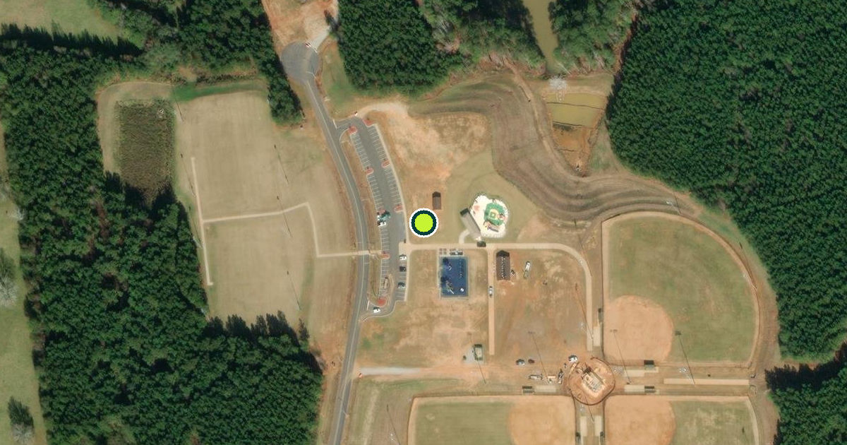 Satellite view of City Of Newberry Recreational Complex Pickleball Courts